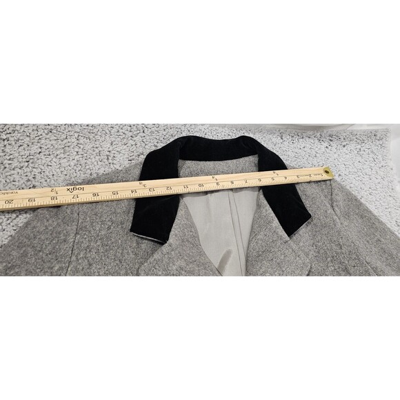 VTG Projections Long Wool Coat Gray Double Breasted Overcoat USA Union Women M/L - Picture 11 of 15